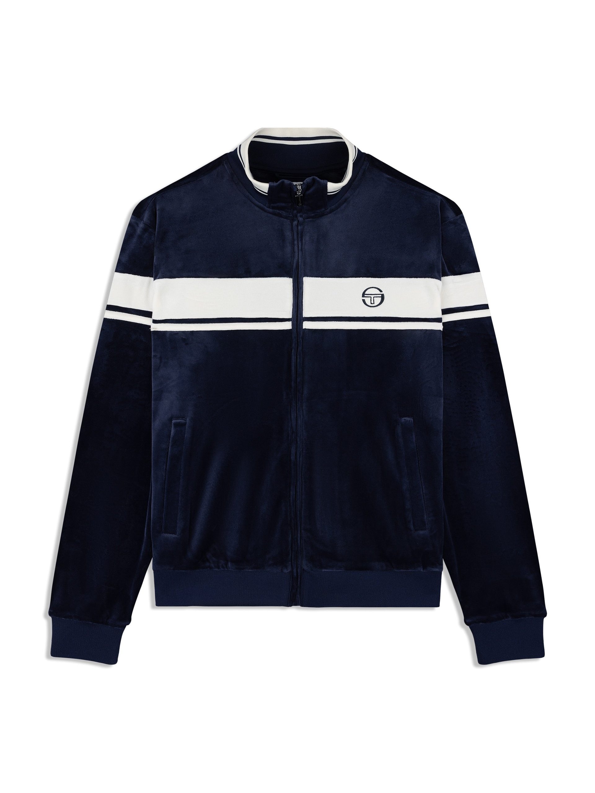 Damarindo Velour Track Jacket- Maritime Blue - Image 2