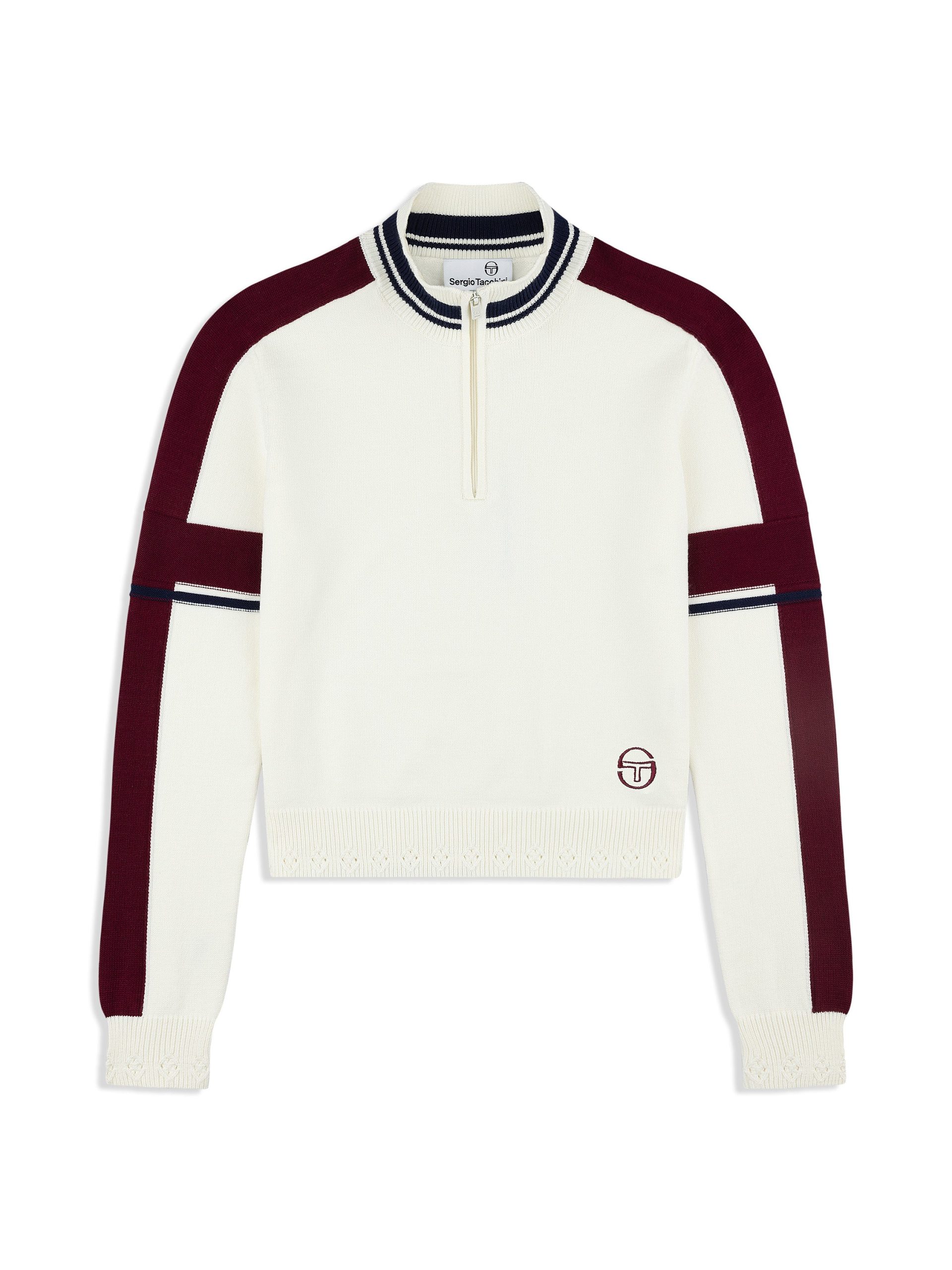 Nota Knit Quarter Zip- Gardenia