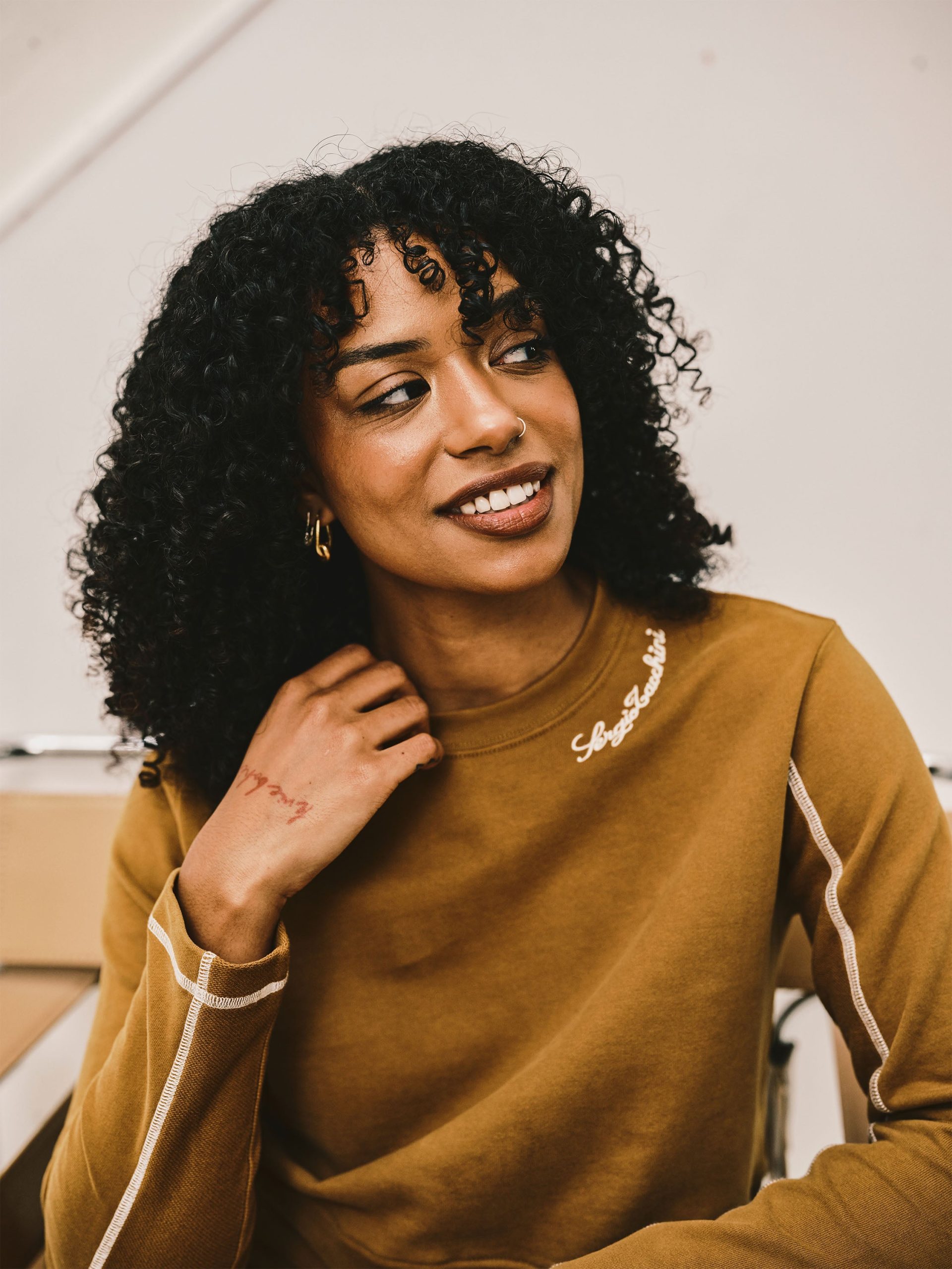 Greta Crewneck- Bronze Brown - Image 2