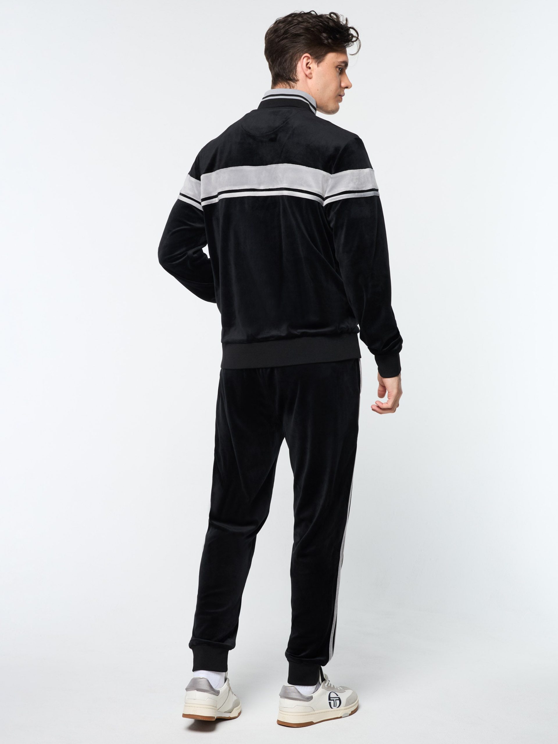 Damarindo Velour Track Jacket- Black Beauty - Image 5