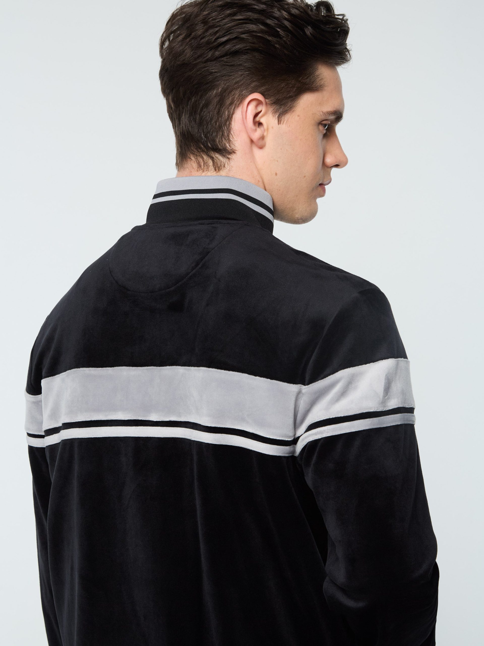 Damarindo Velour Track Jacket- Black Beauty - Image 6