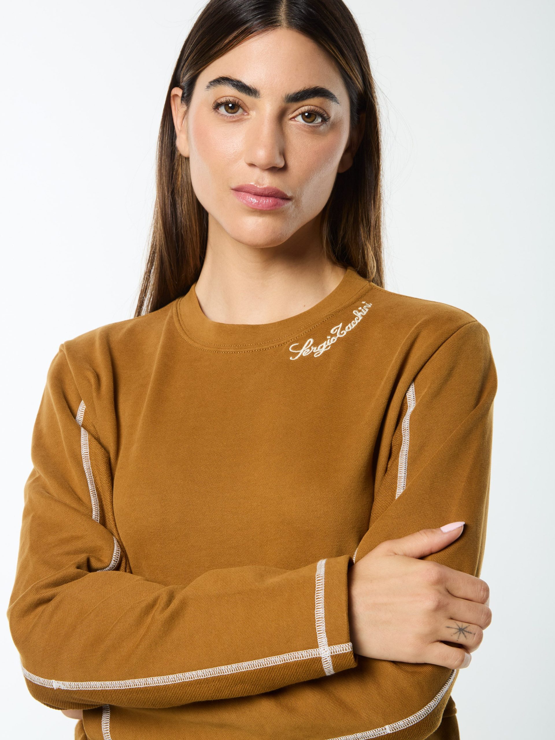Greta Crewneck- Bronze Brown - Image 8