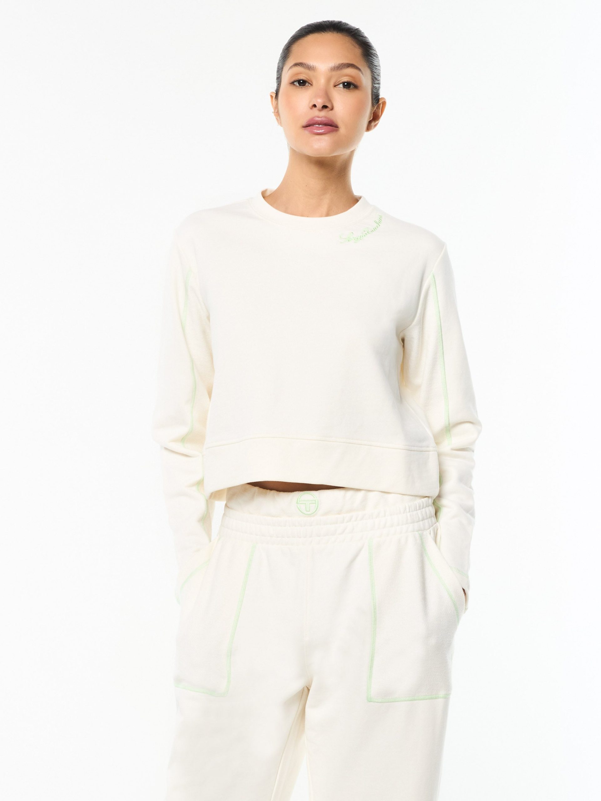 Greta Crewneck- Gardenia