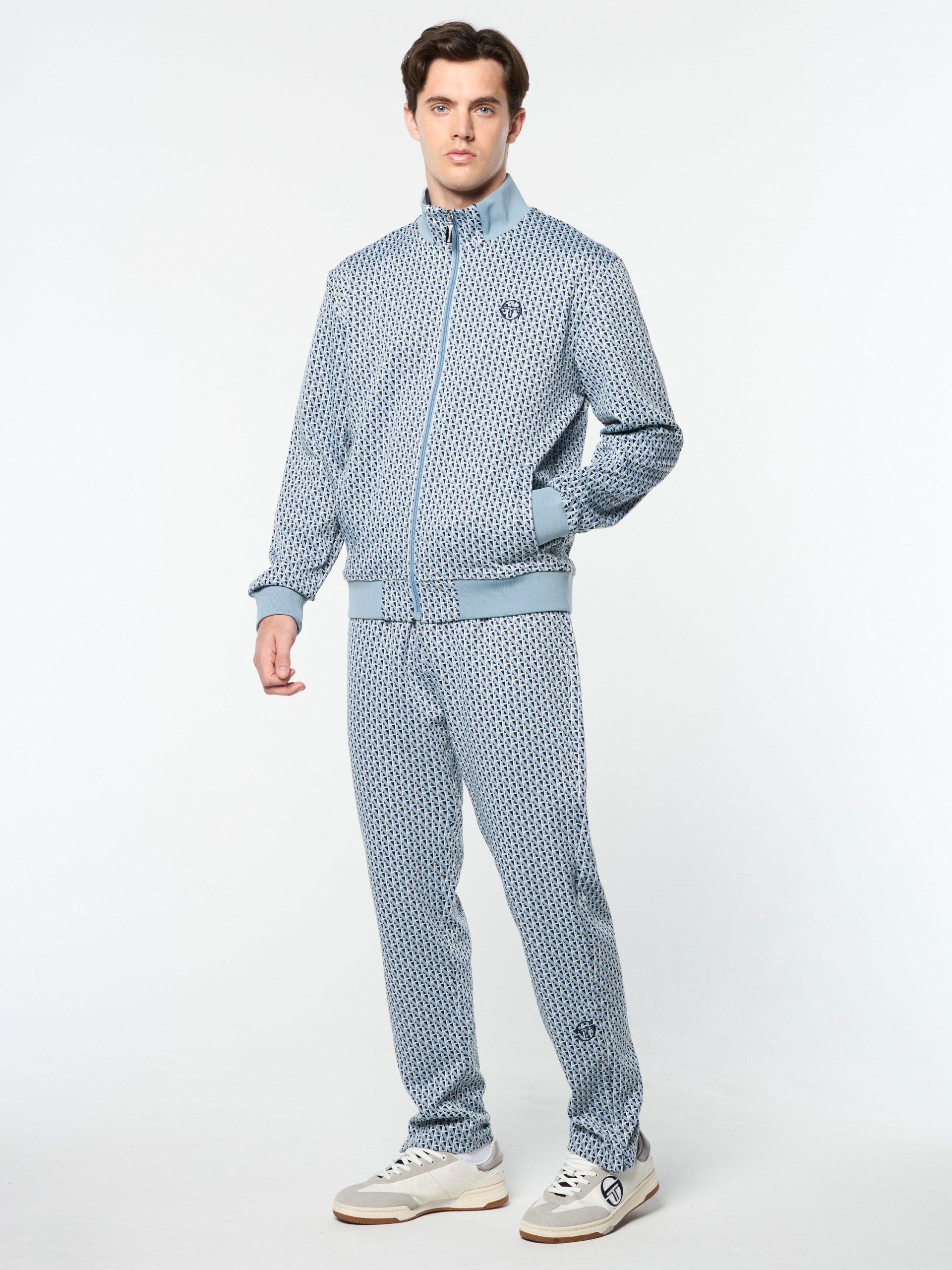 Paolo Knit Track Pant- Faded Denim