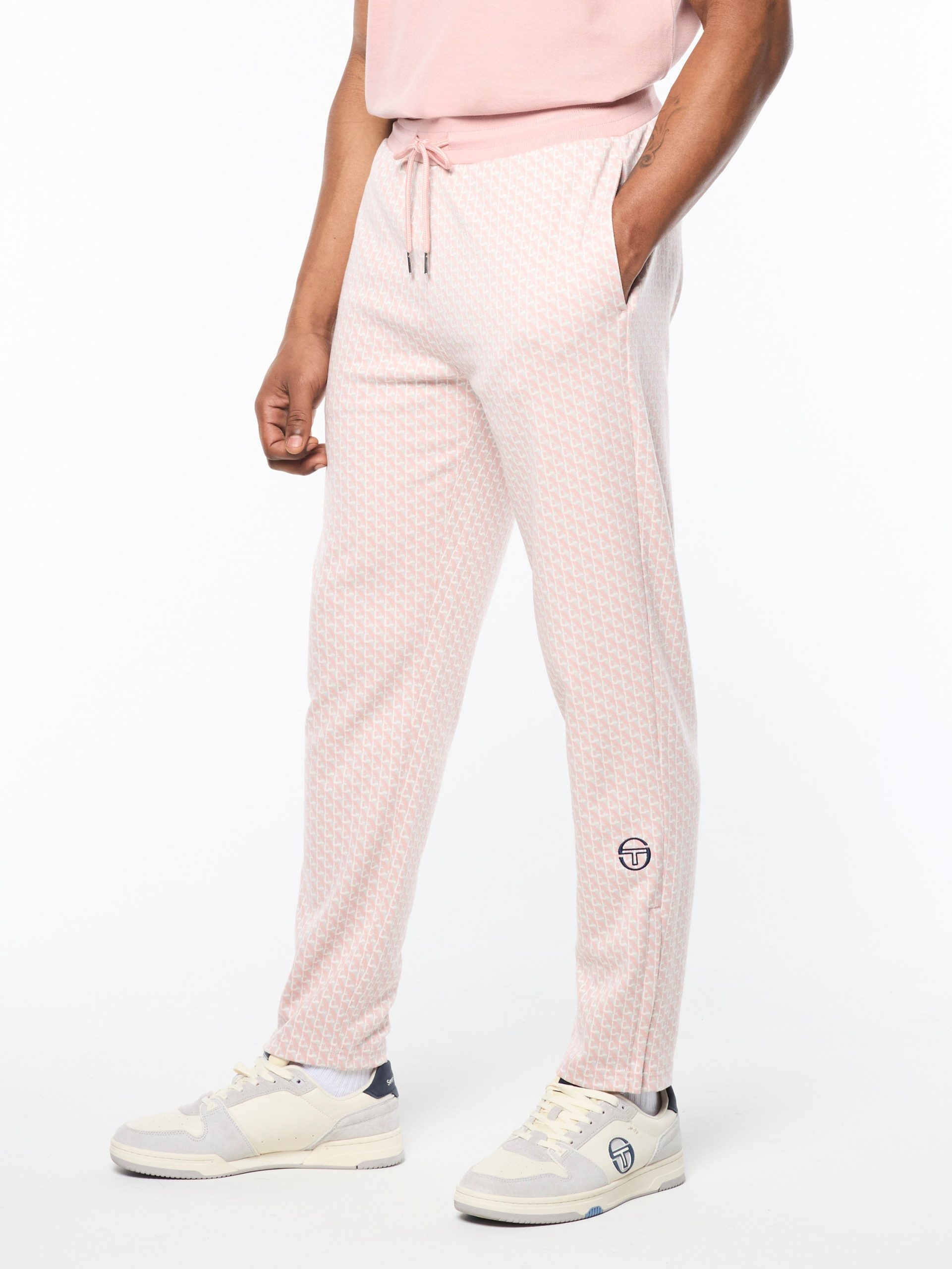 Paolo Knit Track Pant- Pale Mauve