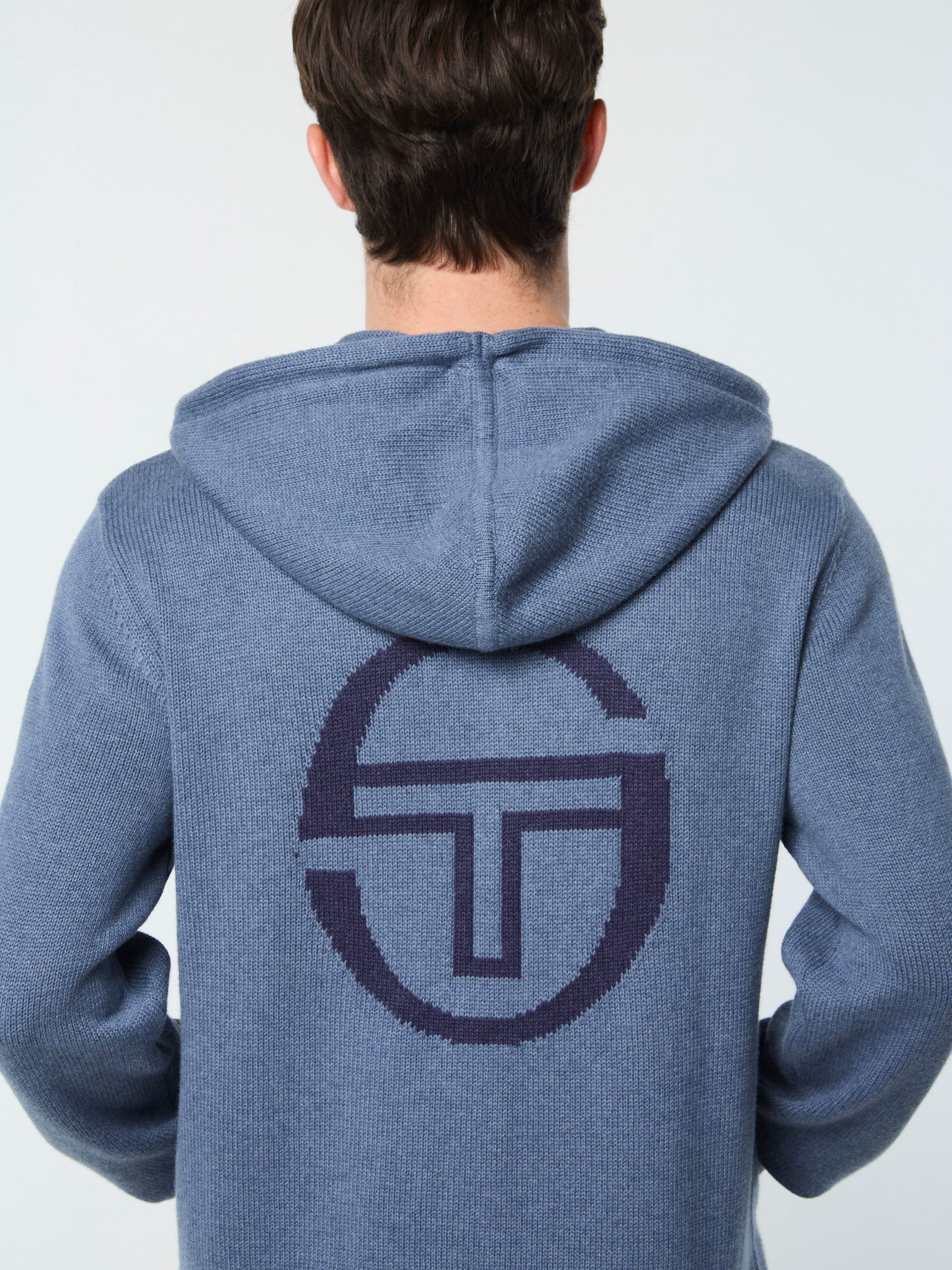 Fausto Knit Hoodie- Faded Denim - Image 3
