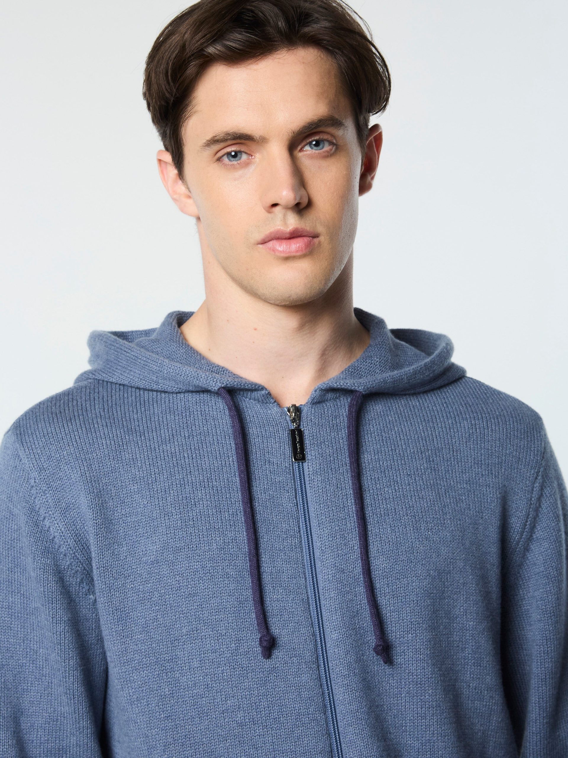 Fausto Knit Hoodie- Faded Denim - Image 9