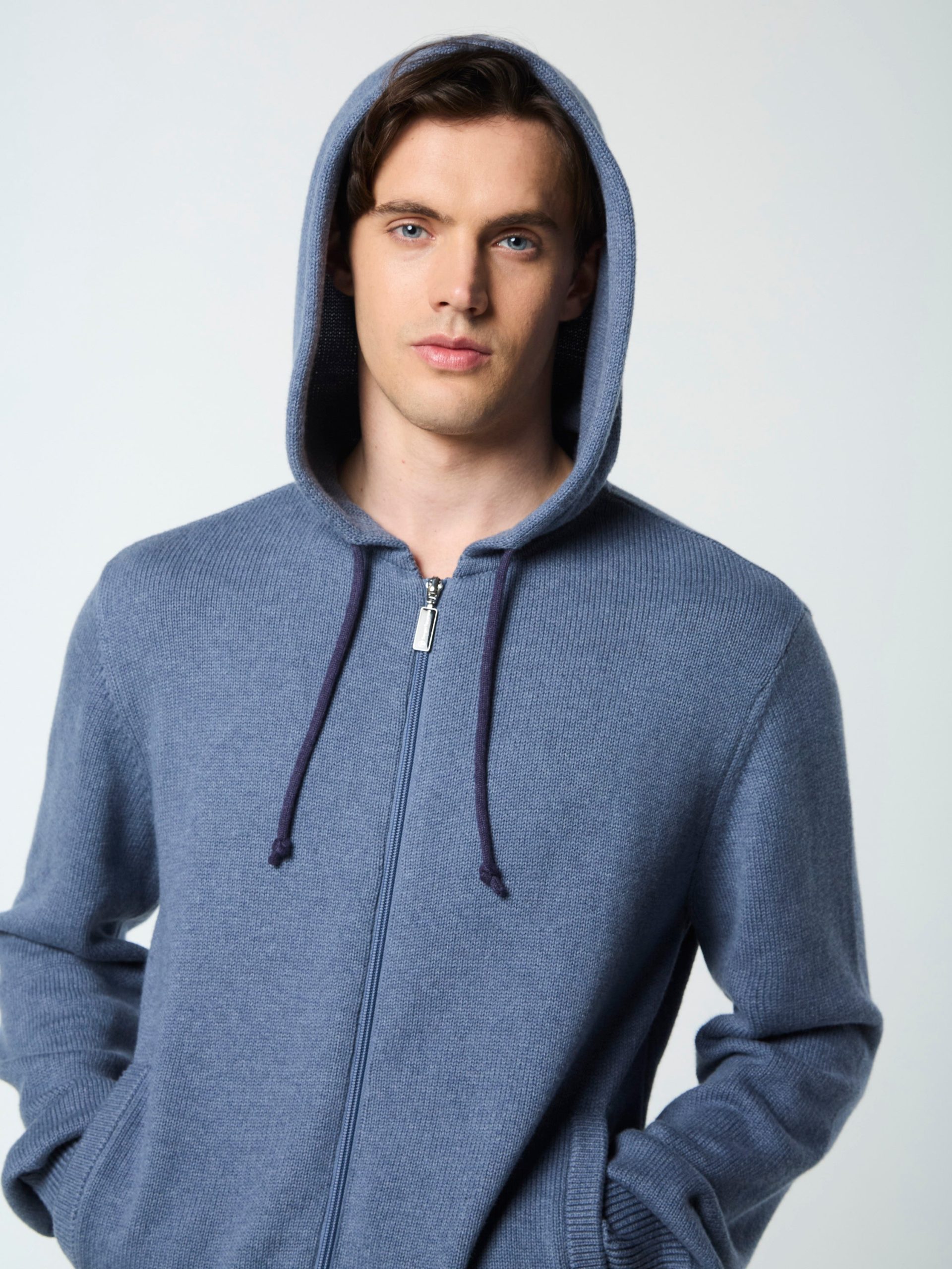 Fausto Knit Hoodie- Faded Denim - Image 10