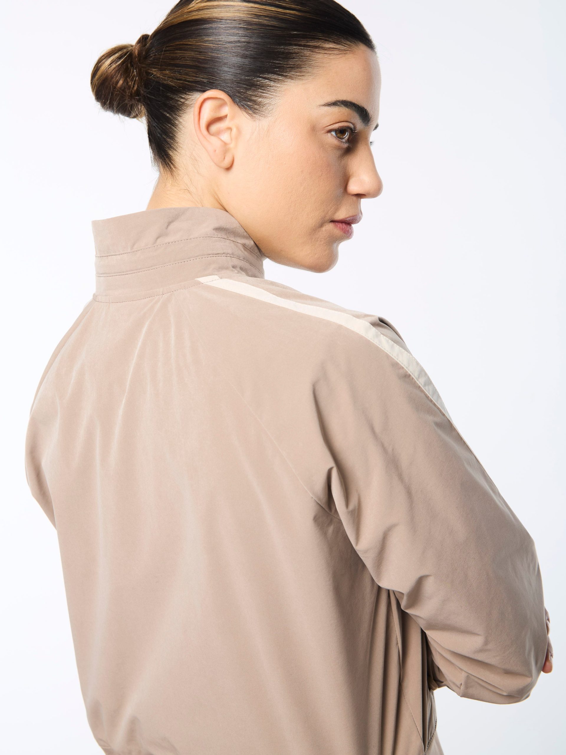 Pippa Track Jacket- Taupe Grey - Image 6