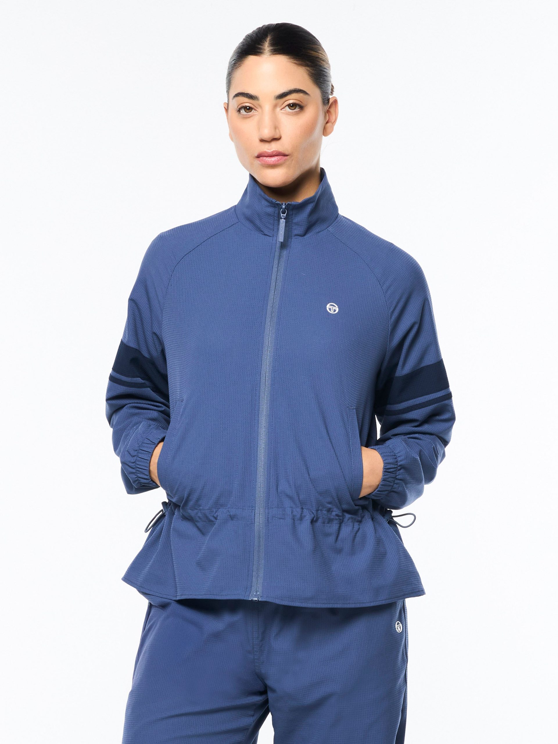 Luna Track Jacket- Blue Indigo
